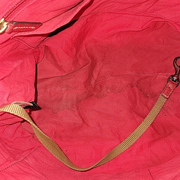 Large Dooney & Bourke Red Pebble Leather Women\'s Bag main image 3
